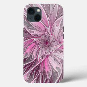 Fraktal Rosa Blume Traum, Blumenfantasy Muster Case-Mate iPhone Hülle