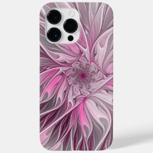 Fraktal Rosa Blume Traum, Blumenfantasy Muster Case-Mate iPhone 14 Pro Max Hülle