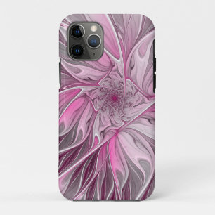 Fraktal Rosa Blume Traum, Blumenfantasy Muster Case-Mate iPhone Hülle