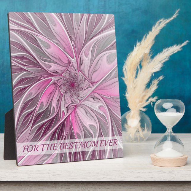 Fraktal Rosa Blume Traum, Fantasy Beste Mama Fotoplatte (Seite)