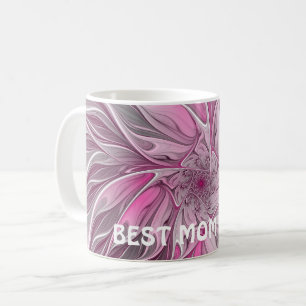 Fraktal Rosa Blume Traum, Fantasy Beste Mama Kaffeetasse
