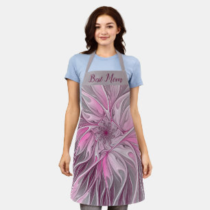 Fraktal Rosa Blume Traum, Fantasy Beste Mama Schürze