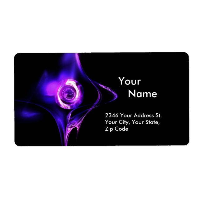 FRAKTAL ROSE 1 Blau Rosa Lila Schwarz (Vorne)