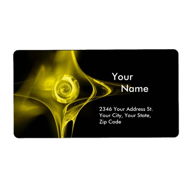 FRAKTAL ROSE 1 Gelb Schwarz (Vorne)