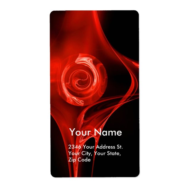 FRAKTAL ROSE 1 Rot Schwarz (Vorne)