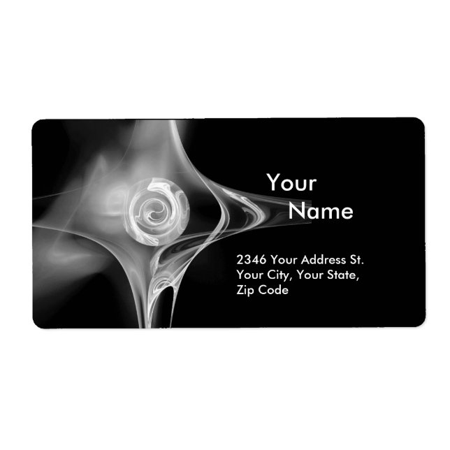 FRAKTAL ROSE 1 Schwarzweiß (Vorne)