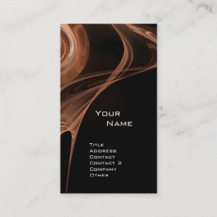 FRAKTAL ROSE 3 hellbrauner Schwarz Visitenkarte