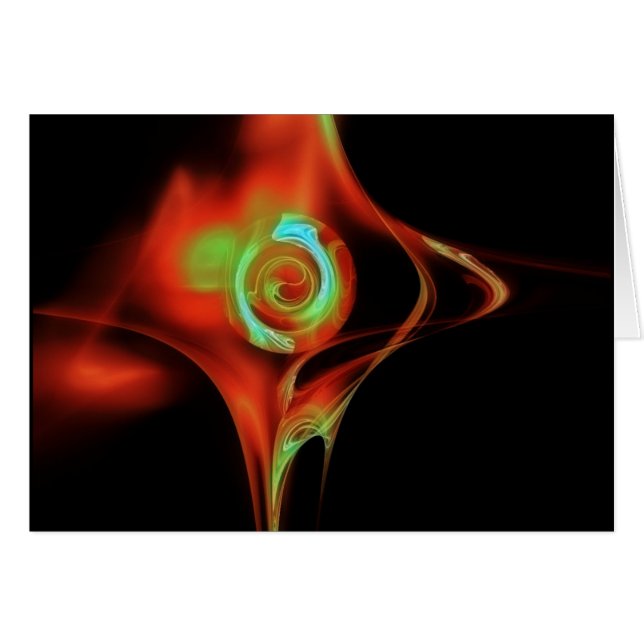 FRAKTAL ROSE, rot-grün (Vorderseite (Horizontal))