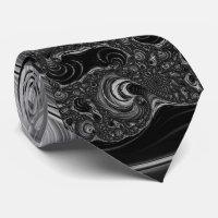 Fraktal-Schwarz-weißer Metallnautilus-Strudel