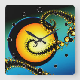 Fraktal Shinzon Quadratische Wanduhr