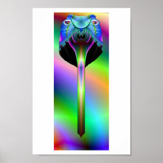 Fraktal Snake Poster