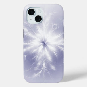 Fraktal Snowflake auf Lila Case-Mate iPhone Hülle