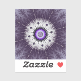 Fraktal Snowflake Pattern Aufkleber