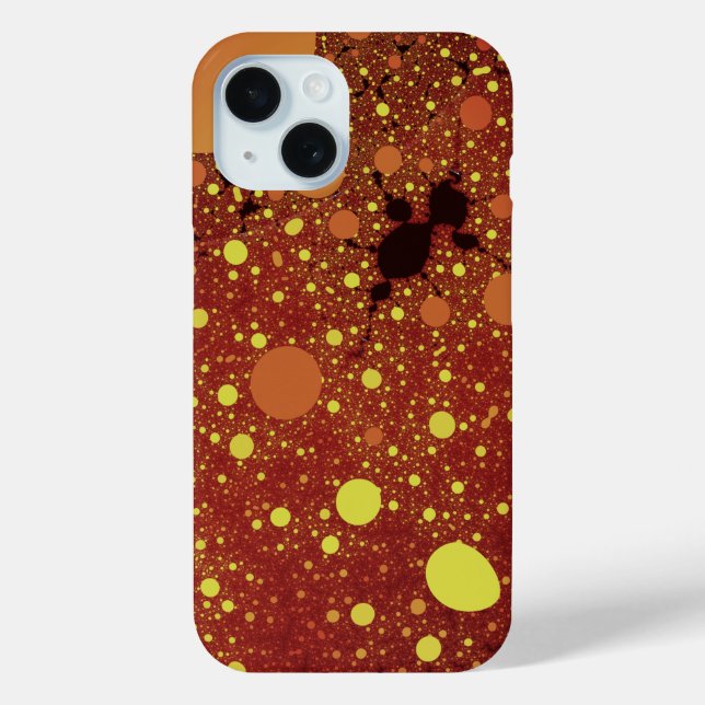 Fraktal Space - Cool Orange Abstrakt Case-Mate iPhone Hülle (Rückseite)