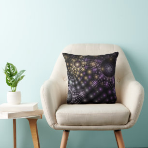 Fraktal Sphere Art Mandala Universe Throw Kissen