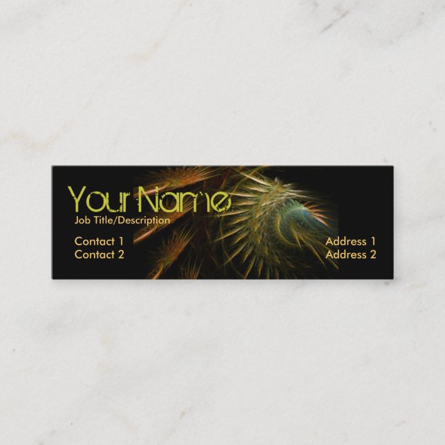 Fraktal Spikez Mini Business Card Visitenkarte (Vorderseite)