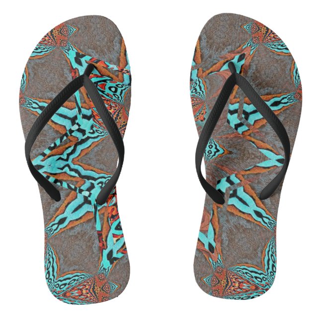 Fraktal Star of Happy Future Flip Flops (Fußbett)