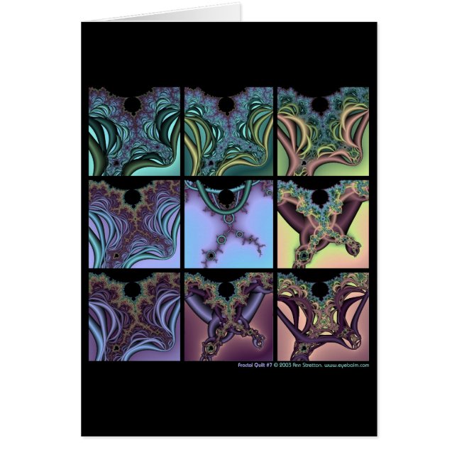 Fraktal-Steppdecke #7 (Vorne)