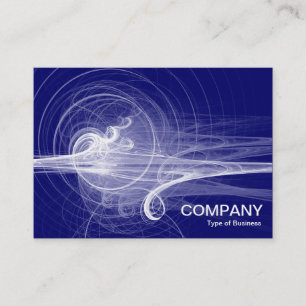 Fraktal Swirl II - Deep Navy Blue Visitenkarte