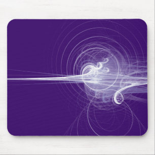 Fraktal Swirl - Tief Lila Mousepad