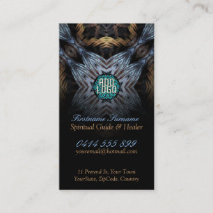 Fraktal-Tapisserie mit Logo-Visitenkarten Visitenkarte