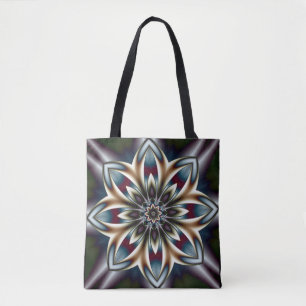 Fraktal-Tasche aus Kristall-Blume