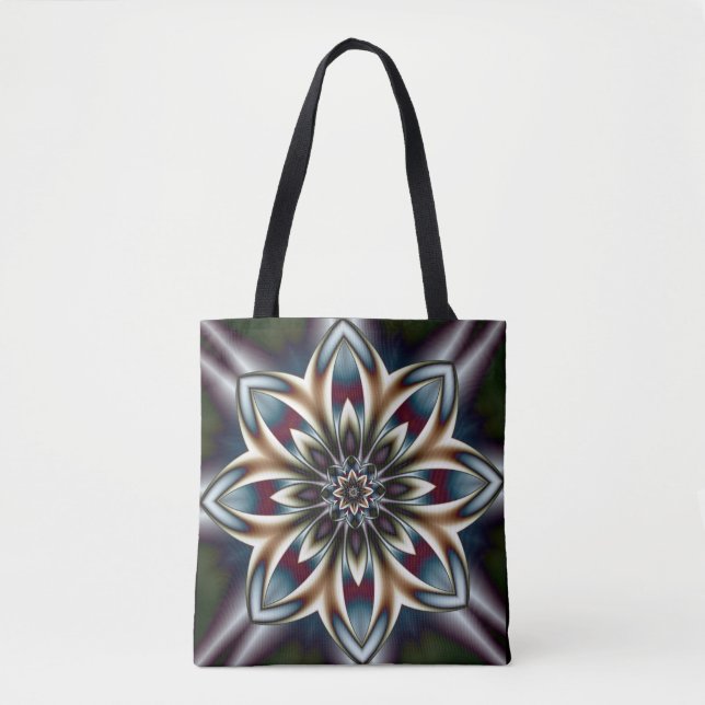Fraktal-Tasche aus Kristall-Blume (Vorderseite)