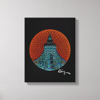 Fraktal Tokyo Tower von Rofey Leinwanddruck