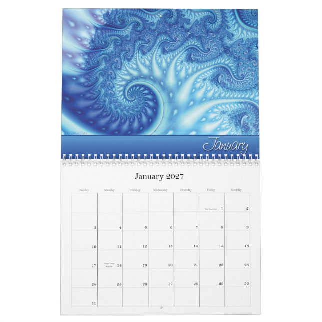 Fraktal träumt Kalender 2010 (Jan 2027)