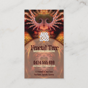 Fraktal Tree Visionary New Age & Logos Business Ca Visitenkarte