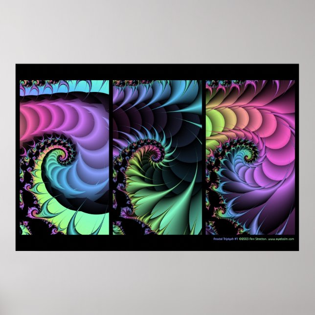 Fraktal Triptych #1 Poster (Vorne)