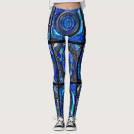Fraktal umkreist Mosaik Leggings