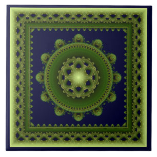 Fraktal verziert Mandala Keramik Fliese