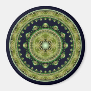 Fraktal verziert Mandala Magnet