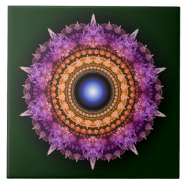 Fraktal-Violett Fliese