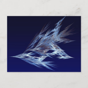 Fraktal - Vögel im Flug Postkarte