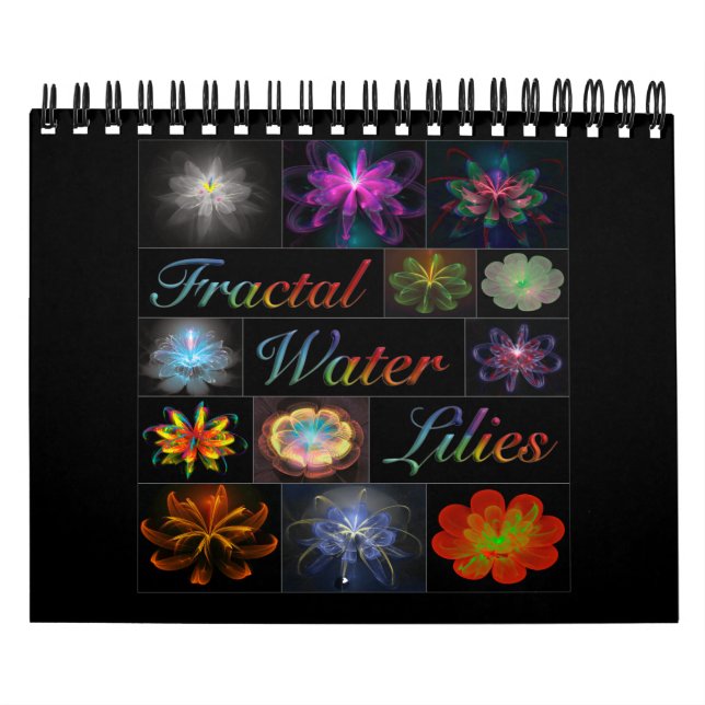 Fraktal-Wasser-Lilie Kalender (Titelbild)