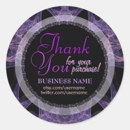 Fraktal Web Business Vielen Dank Sticker
