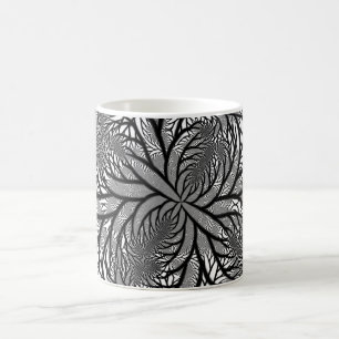 Fraktal White Coffee Tasse