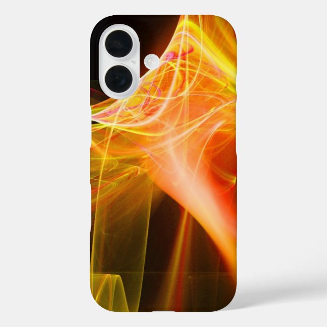 FRAKTAL WIRBEL IN GELBORANGE ROT Case-Mate iPhone HÜLLE (Rückseite)