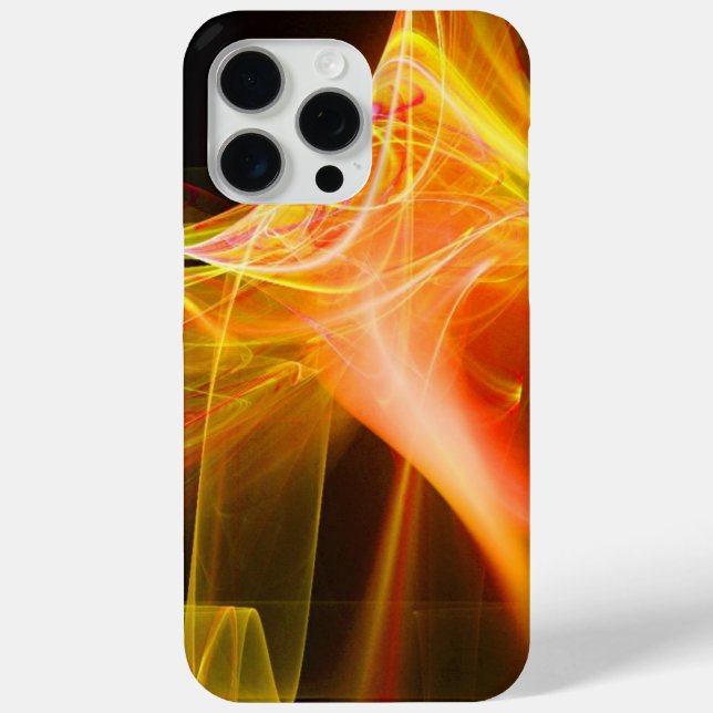 FRAKTAL WIRBEL IN GELBORANGE ROT Case-Mate iPhone HÜLLE (Rückseite)