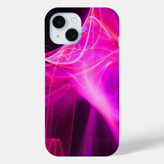 FRAKTAL-WIRBEL IN LILA PINK FUCHSIA Case-Mate iPhone HÜLLE (Rückseite)