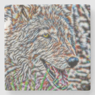 Fraktal Wolf Steinuntersetzer