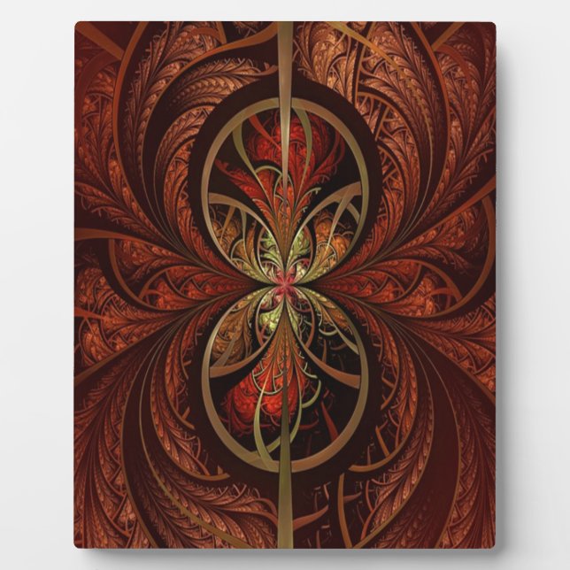 Fraktal Wood Fotoplatte (Vorderseite)