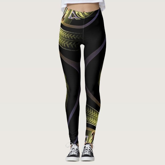 Fraktal | Zazzle_Growshop. Leggings (Vorderseite)