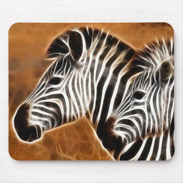 Fraktal Zebra Mousepad (Vorne)