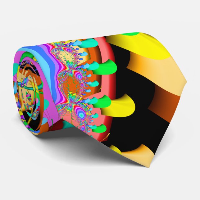 FraktalConfetti Krawatte (Gerollt)