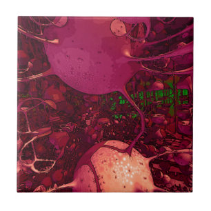 Fraktaldschungel Fliese