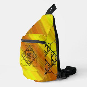 Fraktale Geometrie Crossbody Bag