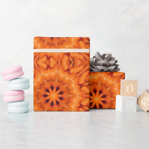 fraktale Karotten Geschenkpapier